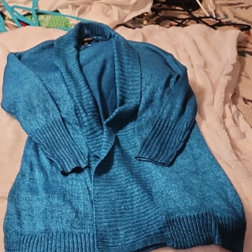 Lane Bryant Teal Women's Cardigan